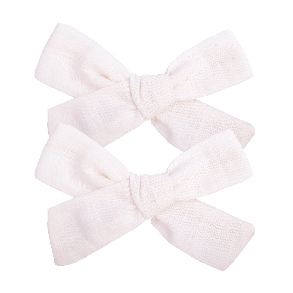 Fashion New Style Solid Color Fabric Bow Hairpin display picture 8