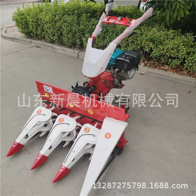 1.2米宽幅式艾草收割机 手扶谷子割晒机高粱辣椒牧草割倒机