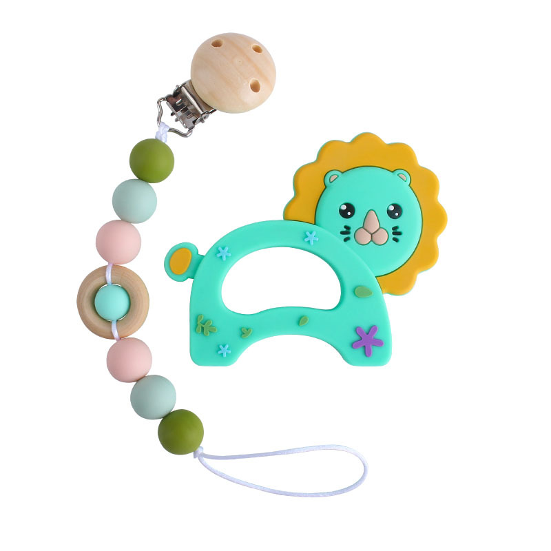 Bebé teether juguetes teether palo clásico coche de silicona chupete cadena anti-gota de la cadena de venta caliente teether traje