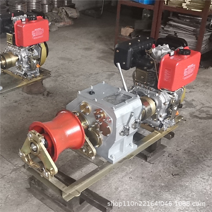 电缆机动绞磨机 柴油汽油牵引机 拉线机 牵引器 3T5吨8吨 卷扬机