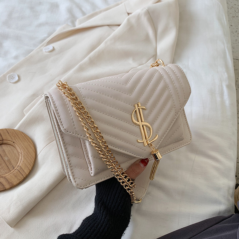 Chain tassel small bag female 2020 new t...