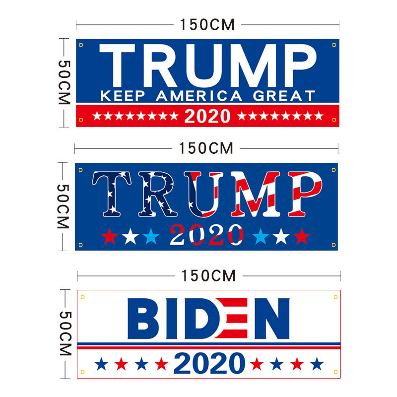 美国大选产品 拜登大选trump横幅川普旗竞选旗帜条幅定制BIDEN旗|ru