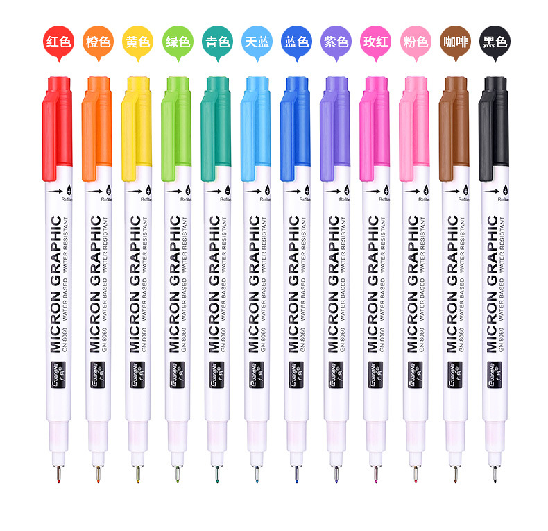 8060-12荧光色05针管笔_04