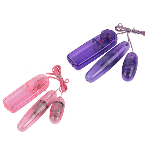 Erotic Double Vibrator, Transparent Vibrator, Female Masturbator, Couple's Teasing Toy, Adult Sex Product Wholesale for Foreign Trade