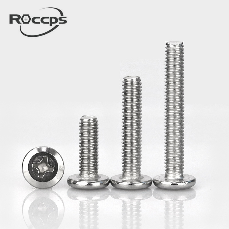 304不锈钢十字螺栓大平头家具螺丝斜边圆头倒边婴儿床配件4M5M6M8