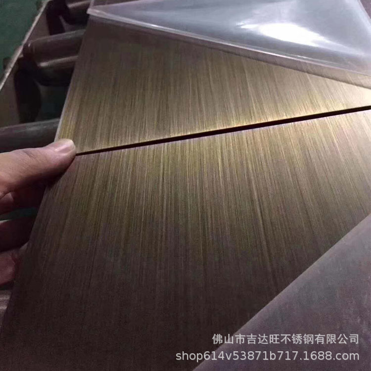 厂家供应拉丝青古铜不锈钢板 拉丝红古铜不锈钢板