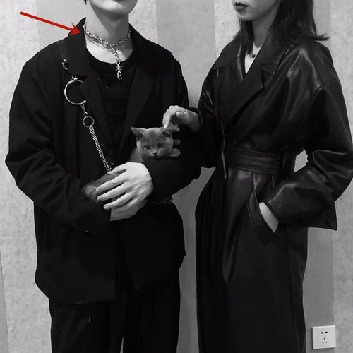 Dark and Mysterious Instagram Trendy Thorn Necklace, Cool and Aloof Men's and Women's Hip-Hop Punk Party Necklace