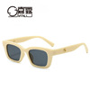 Fashionable trend brand glasses solar-powered suitable for men and women, sunglasses, wholesale, 2 carat, internet celebrity