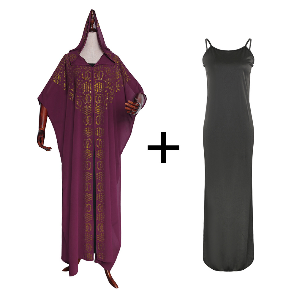 Vêtements pour femmes nouvelle cape perle chaude diamant manches chauve-souris robe_voghion.com