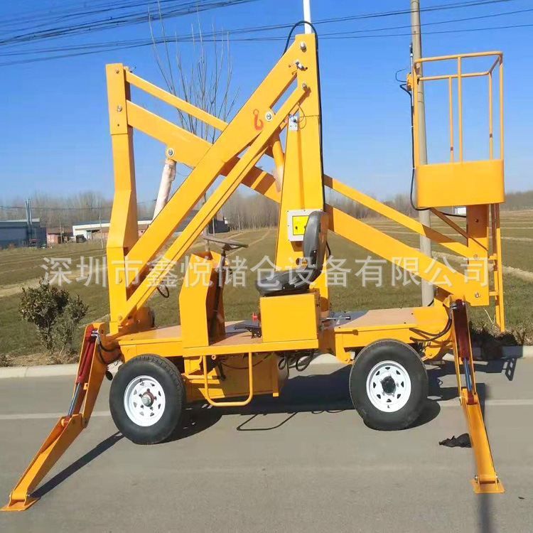 曲臂式升降机平台10/12/14米移动式高空作业 曲臂液压支腿升降台