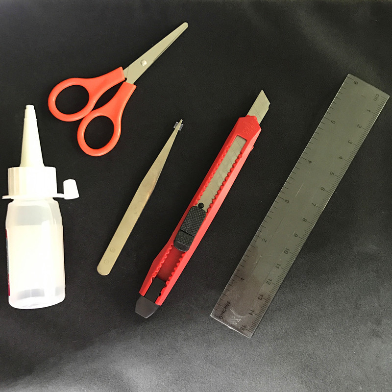 diy手工拼装专用工具套装美工刀剪刀镊子尺子胶水-阿里巴巴