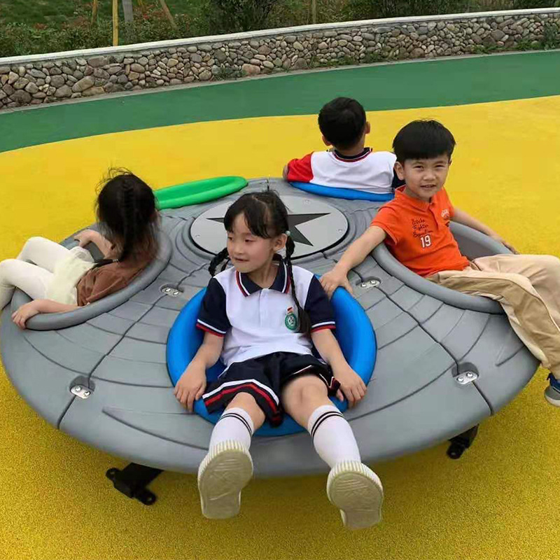Manufactor Direct selling kindergarten Park Residential quarters Playground outdoors children interaction turntable Swivel chair Playground Equipment