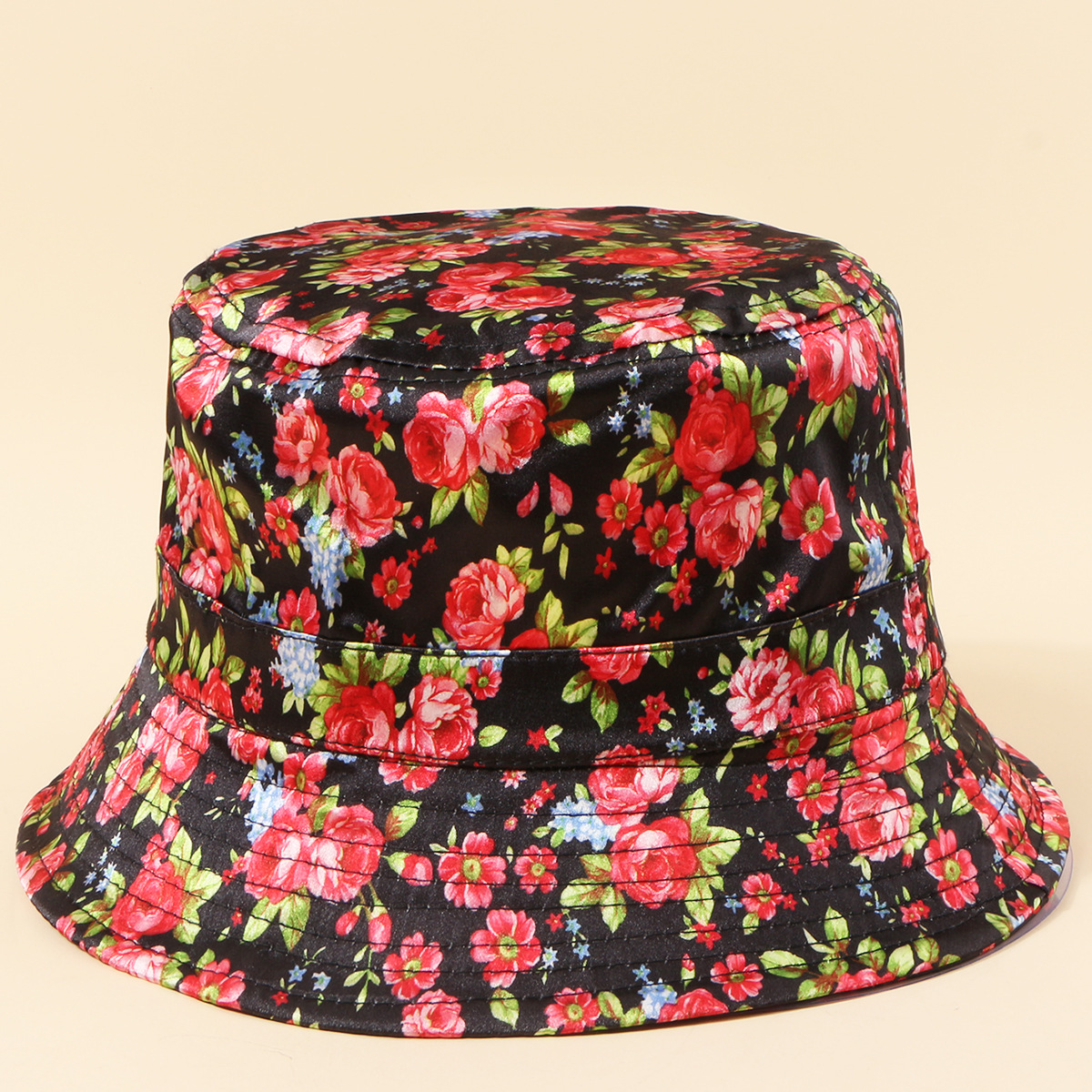 Hot Selling Retro Fashion Fisherman Hat Rose Flower Sun Hat Wholesale display picture 6