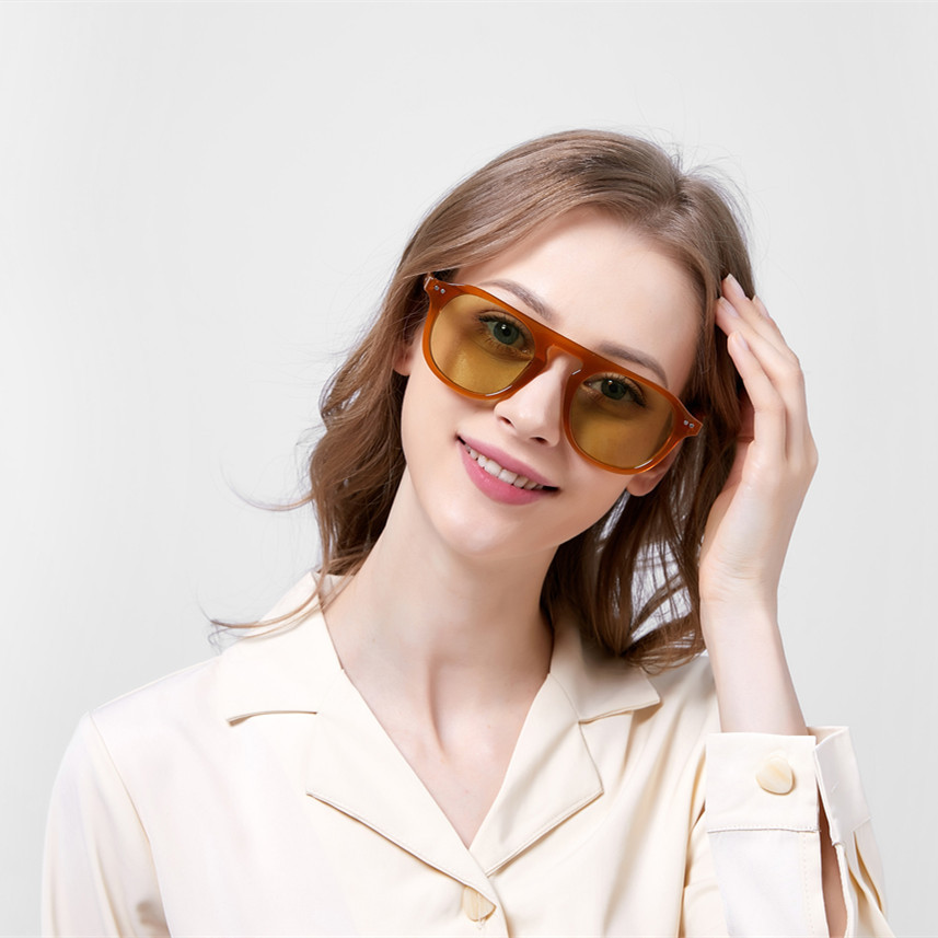 2020 nuevas gafas de sol ovaladas de moda estilo coreano gafas de sol de moda ligero tiro de calle gafas elegantes para mujeres 3394
