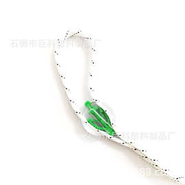 绿色植物造型卡扣 扁圆透明半透明绳扣  活动调节扣鞋带扣