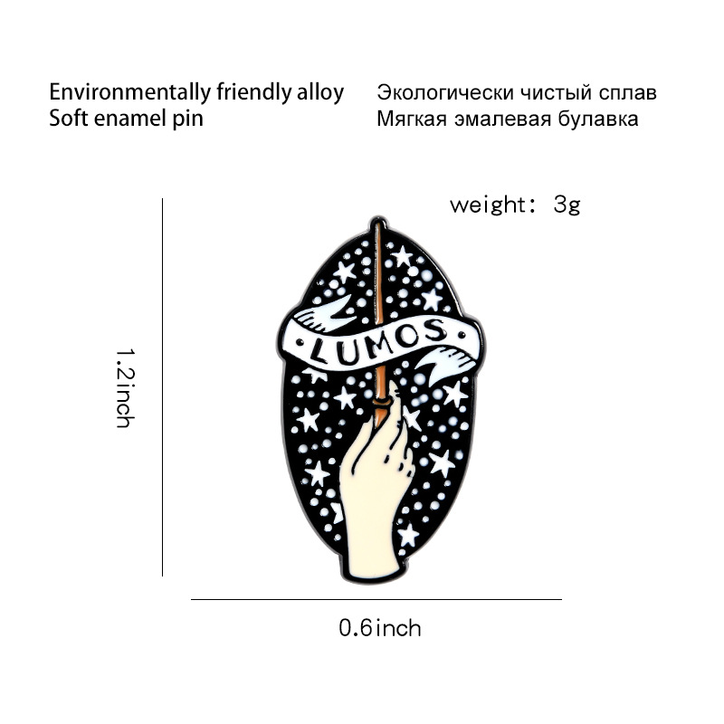 Fashion Pin Letter Hand Alloy Stoving Varnish Unisex Brooches display picture 1