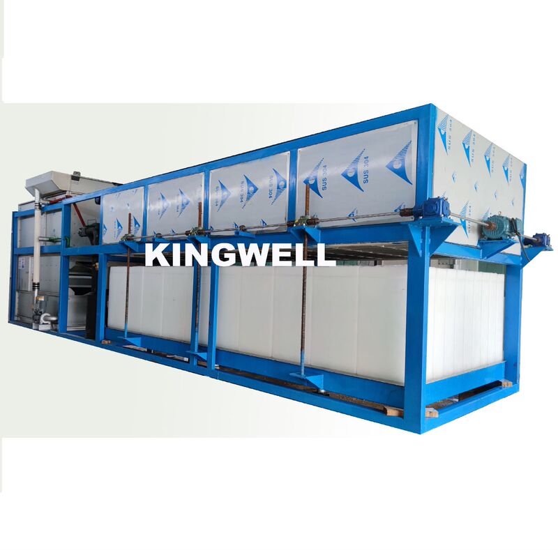 KW-DB530 tons of aluminum plate straight frozen ice brick machine, bar Machine ice machine unit to make ice sculpture transparent ice