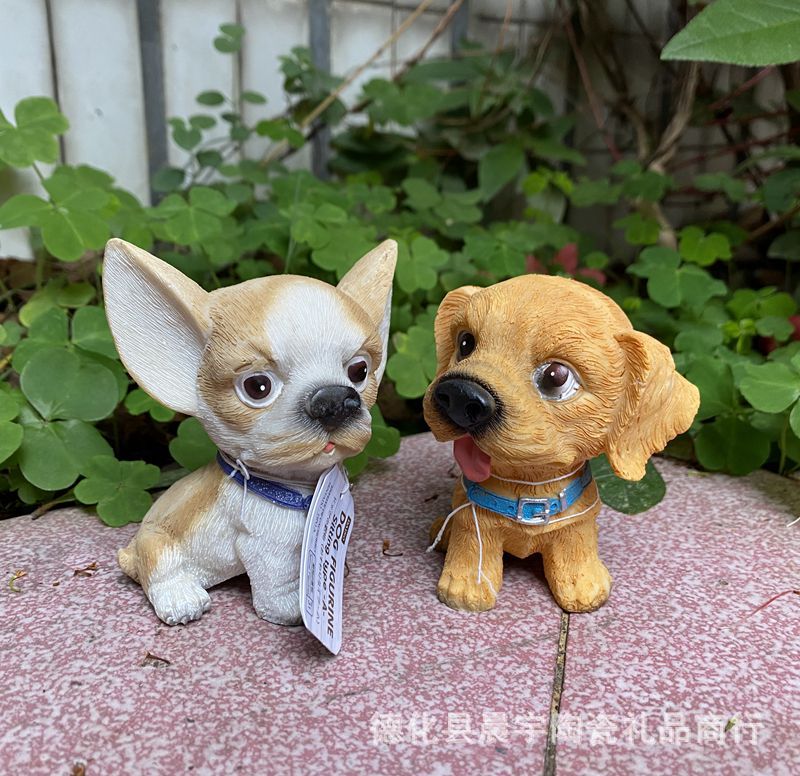 혼합 배치 대외 무역 오리지널 주문 유럽 창조적 인 수지 동물 공예 조디악 개 홈 액세서리 장식품 A6144