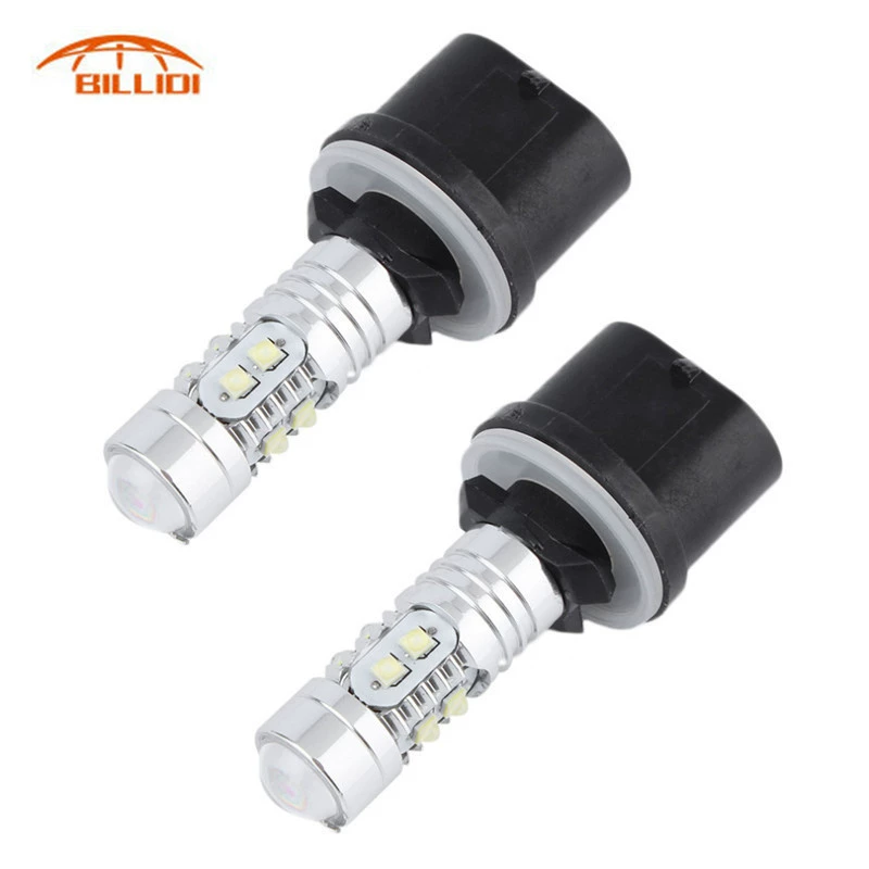 Автомобильная LED противотуманная лампа 881/880 10SMD 50W, серебристый алюминиевый высокомощный передний противотуманный свет