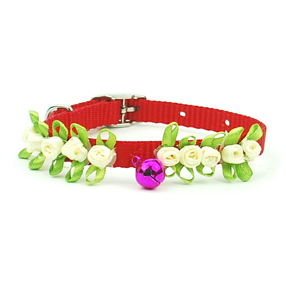 cat collar pet collar roses re