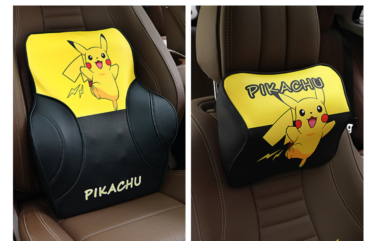 Cute Neck Pillow Memory Foam Cartoon Car Seat Pillow Four Seasons Universal Cushion Car Headrest Waist