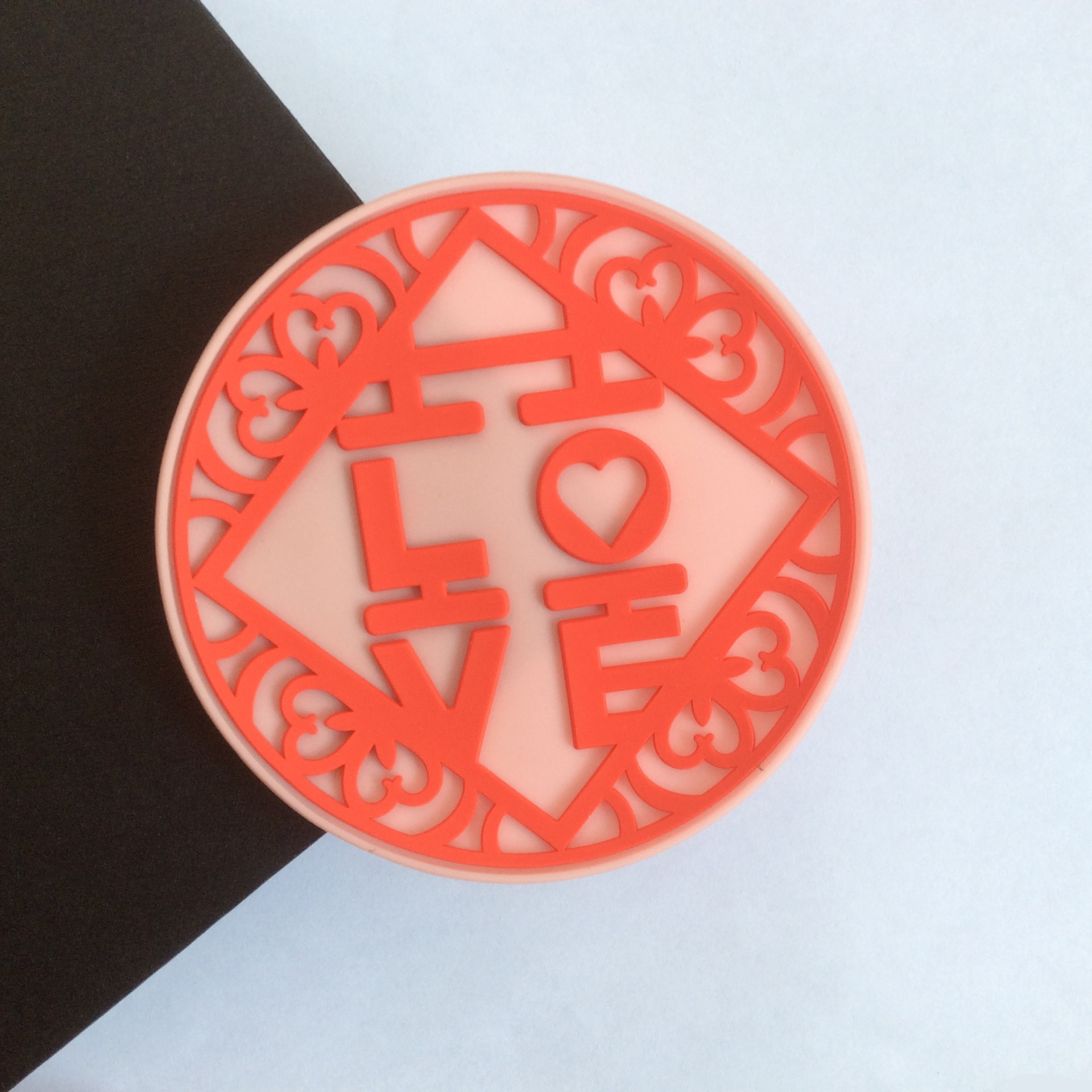 结婚婚庆用品 喜字杯垫婚宴软胶防烫喜字餐垫 婚礼回礼礼品