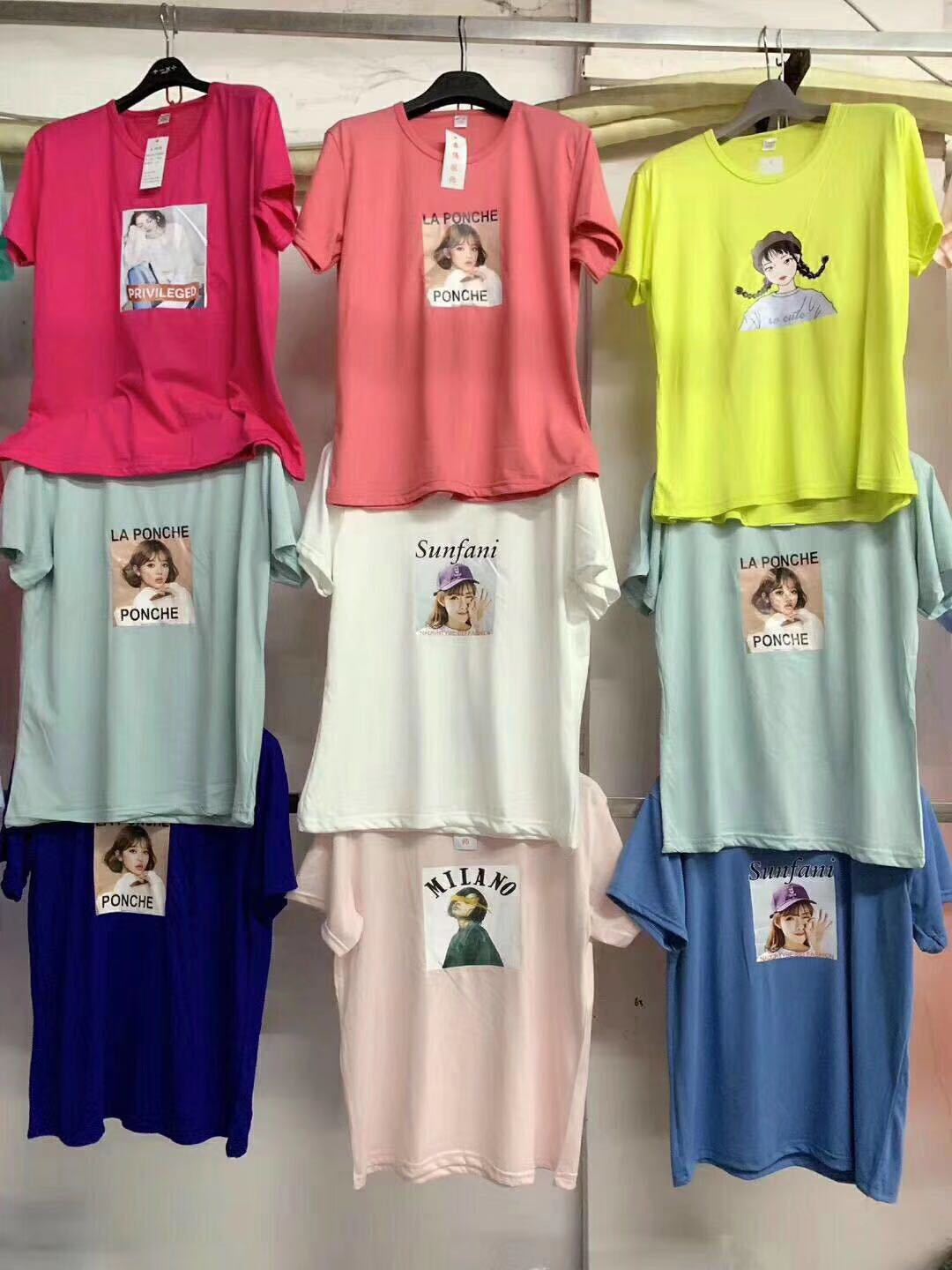 2020 summer new pattern Women's wear Short sleeved Korean Edition Ladies T-shirt Night market stall Explosive money half sleeve source Manufactor