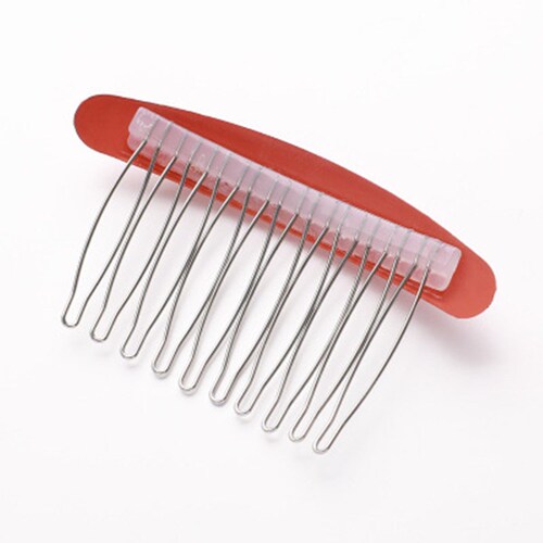Korean style hair accessories hot selling stainless steel hair comb insert comb 7-tooth plate hair comb bangs comb wholesale bride simple head accessories