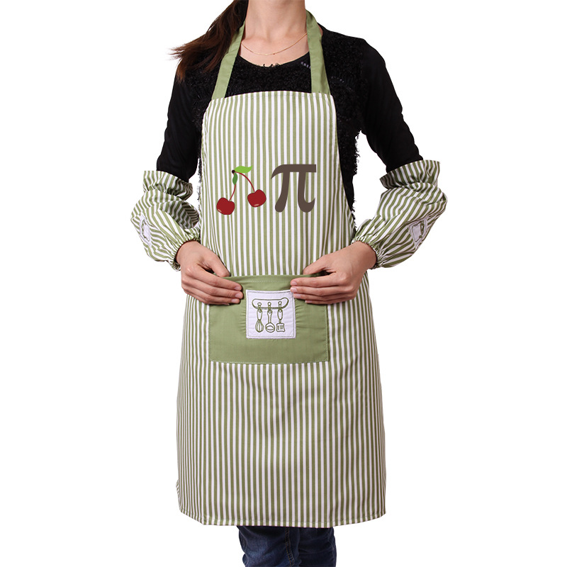 Estilo coreano de moda cocina tela delantal a prueba de aceite abrigo pareja hogar creativo cocina delantal cintura impresión personalizada