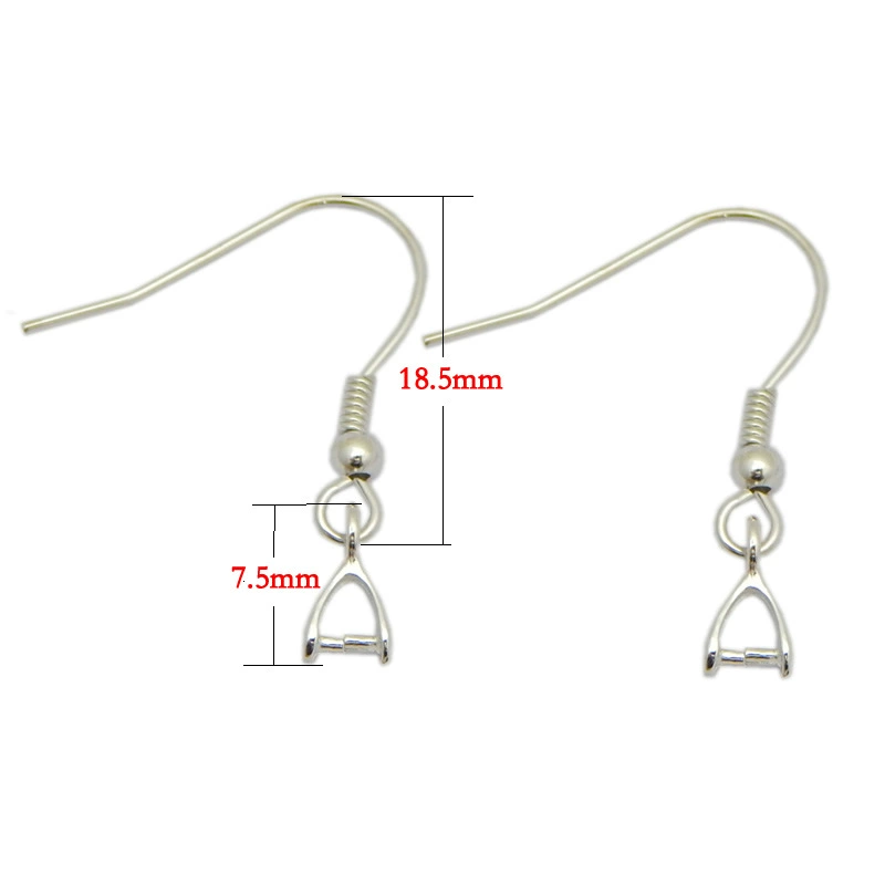 Accessories, earrings, accessory, platinum glossy lock, silver 925 sample, wholesale