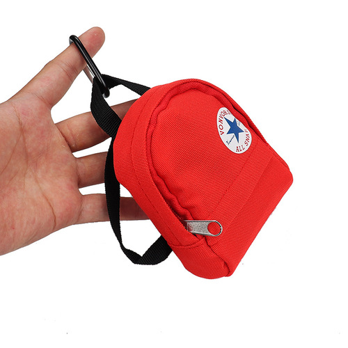 Fashionable canvas coin purse, creative mountaineering backpack, mini storage bag, key bag, coin bag, short zipper wholesale