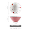 Japanese strawberry, porcelain sand home use, megaphone, big soup bowl, tableware, wholesale
