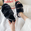 Demi-season slippers, keep warm footwear indoor, Amazon, plus size, on elastic band