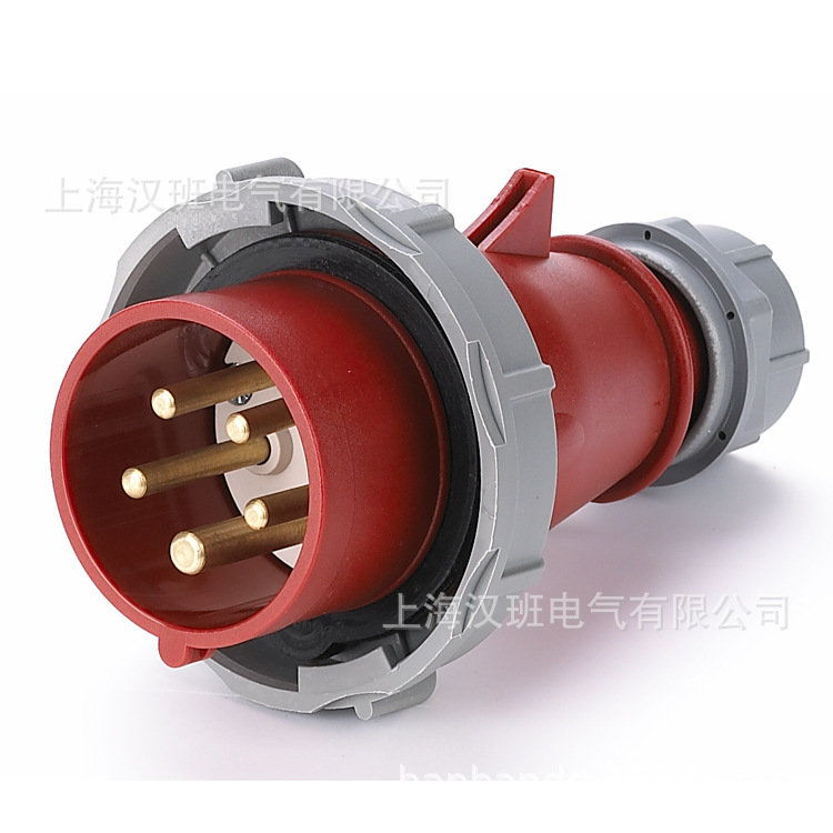 工业插头3P+E+N电源插头16A5芯插头连接器电箱插座