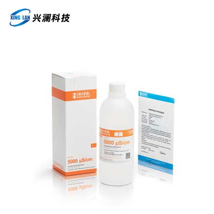 哈纳EC标准缓冲液HI7039L常规电导率5000uS/cm意大利HANNA