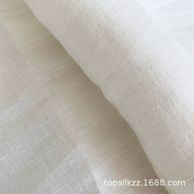 14mm silk and linen spinning 140 width mulberry silk and linen interwoven silk fabrics