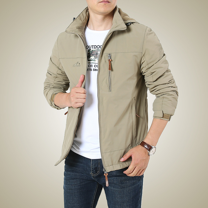 2020 invierno chaqueta de hombre forrada de lana chaqueta de hombre de moda chaqueta de hombre caliente deportes al aire libre ropa de hombre casual