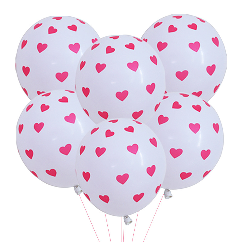 Día De San Valentín Forma De Corazón Emulsión Boda Fecha Globos 1 Pieza display picture 2