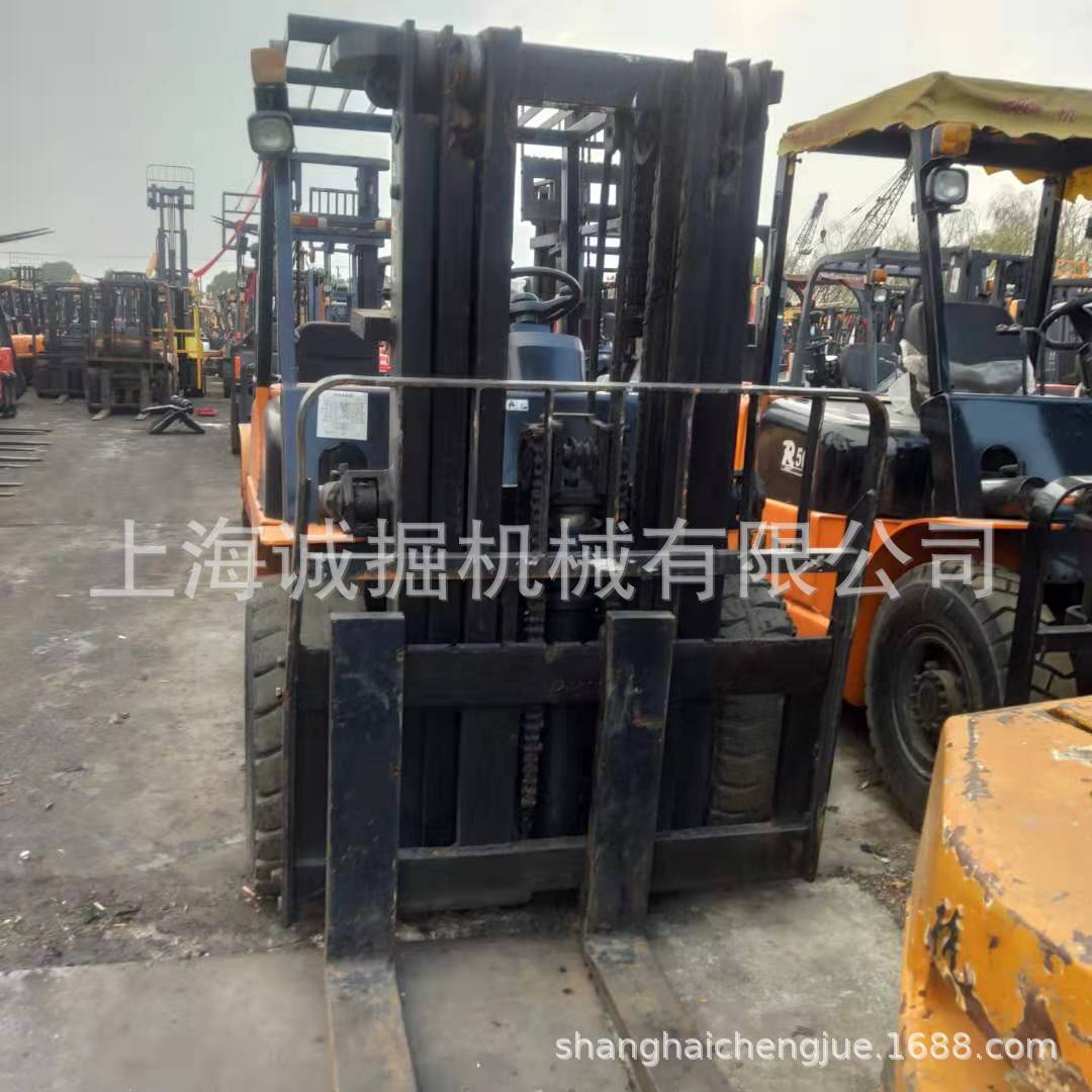 杭叉5吨二手叉车 3节门架 升高4.5米 内燃式叉车