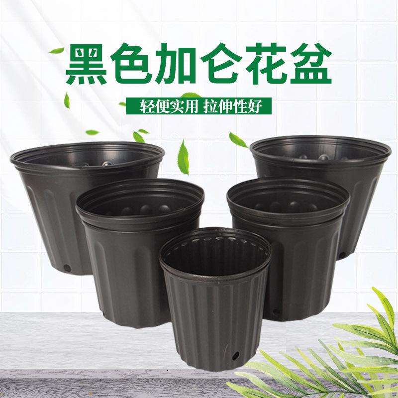 Supply balcony vegetable garden black thickened gallopian basin…