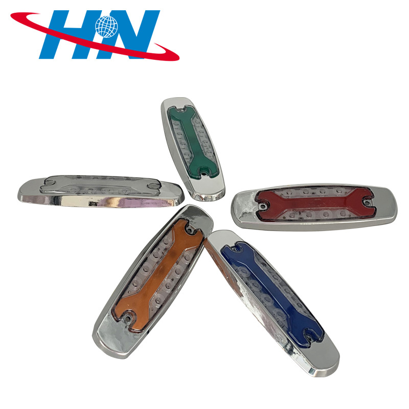 Nuevo multi-color 24vled coche camión bomba camión remolque impermeable durable anti-Smashing camión lado luz flash Luz
