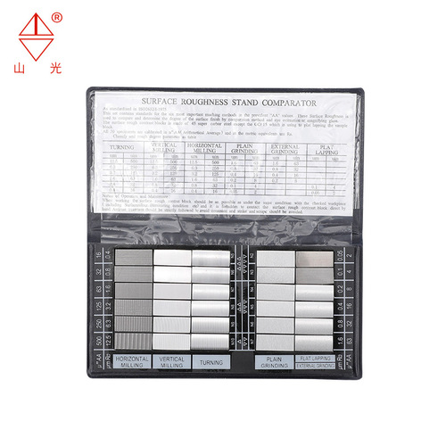 Comparison Sample Blocks of Surface Roughness for Huaguang Mountain in Weifang, Prosthesis Sample Blocks 0.025, Lathe Roughness Comparison