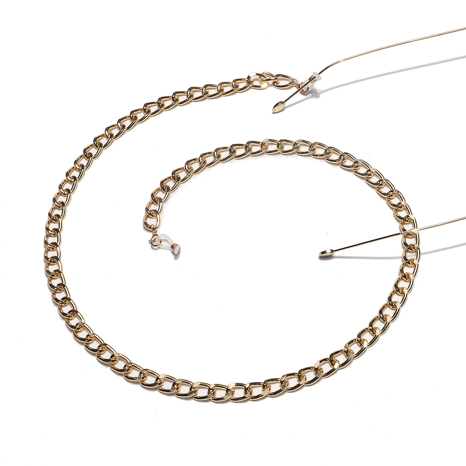 55g Weight Metal Material Gold Color Fashionable And Simple Color Retention Gold Thick Aluminum Chain Glasses Rope Metal Glasses Chain Wholesale Nihaojewelry 2