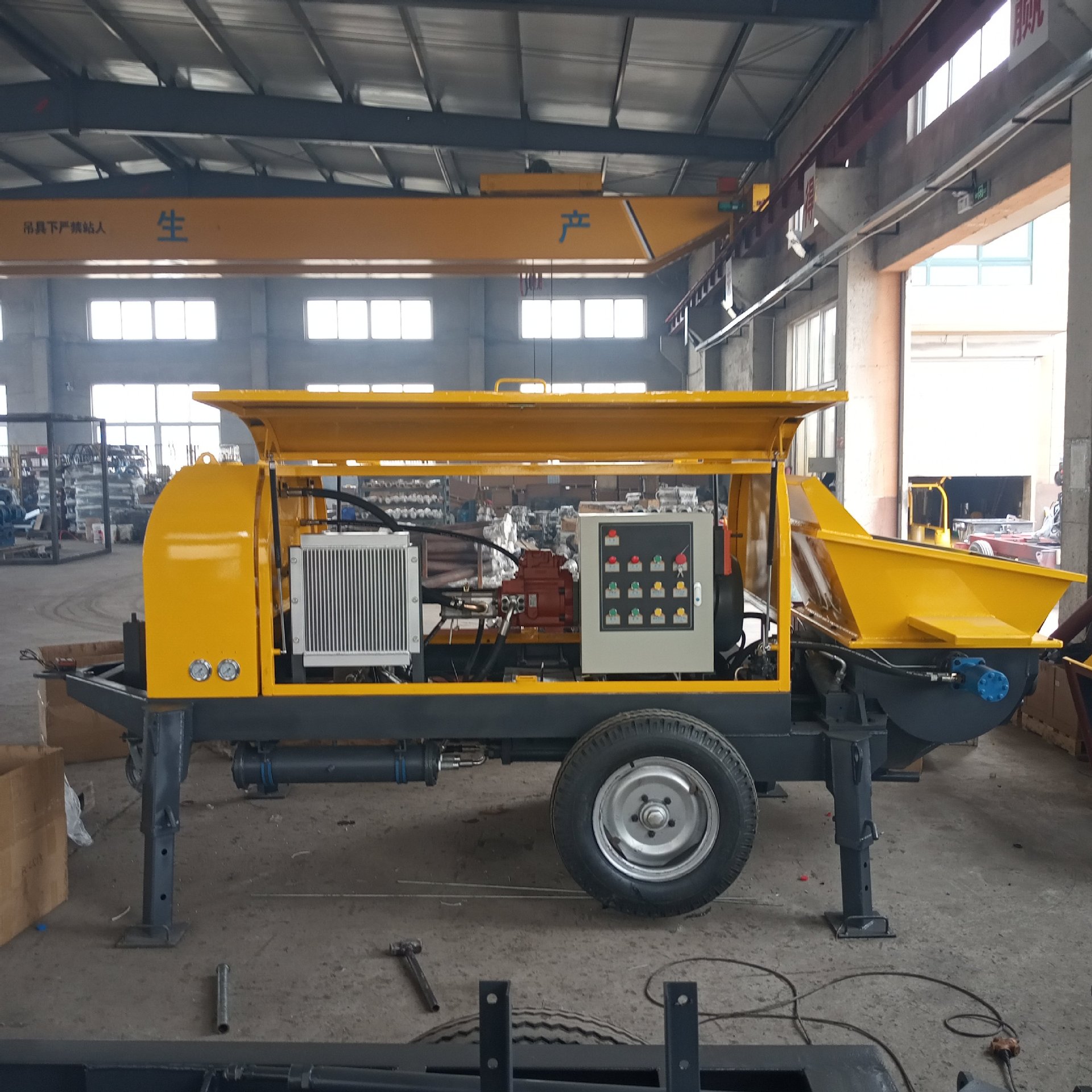 小型混凝土输送泵 小型混凝土泵 HBTS40混凝土泵 小型拖泵 小地泵