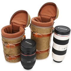 Seven-color cotton SLR camera storage bag waterproof canvas photography bag liner bag micro-single digital lens barrel protective cover