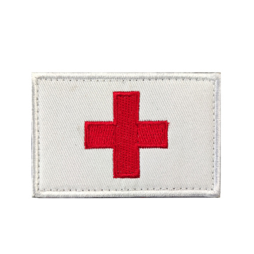 Tactical morale badge cross medical rescue outdoor bag patch patch embroidery Velcro armband badge cloth patch