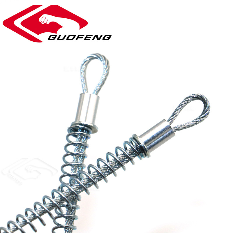 tubería de alta presión cuerda de seguridad de prevención de desprendimiento manguera de goma cuerda de alambre de acero explosivo cuerda de seguridad de manguera neumática