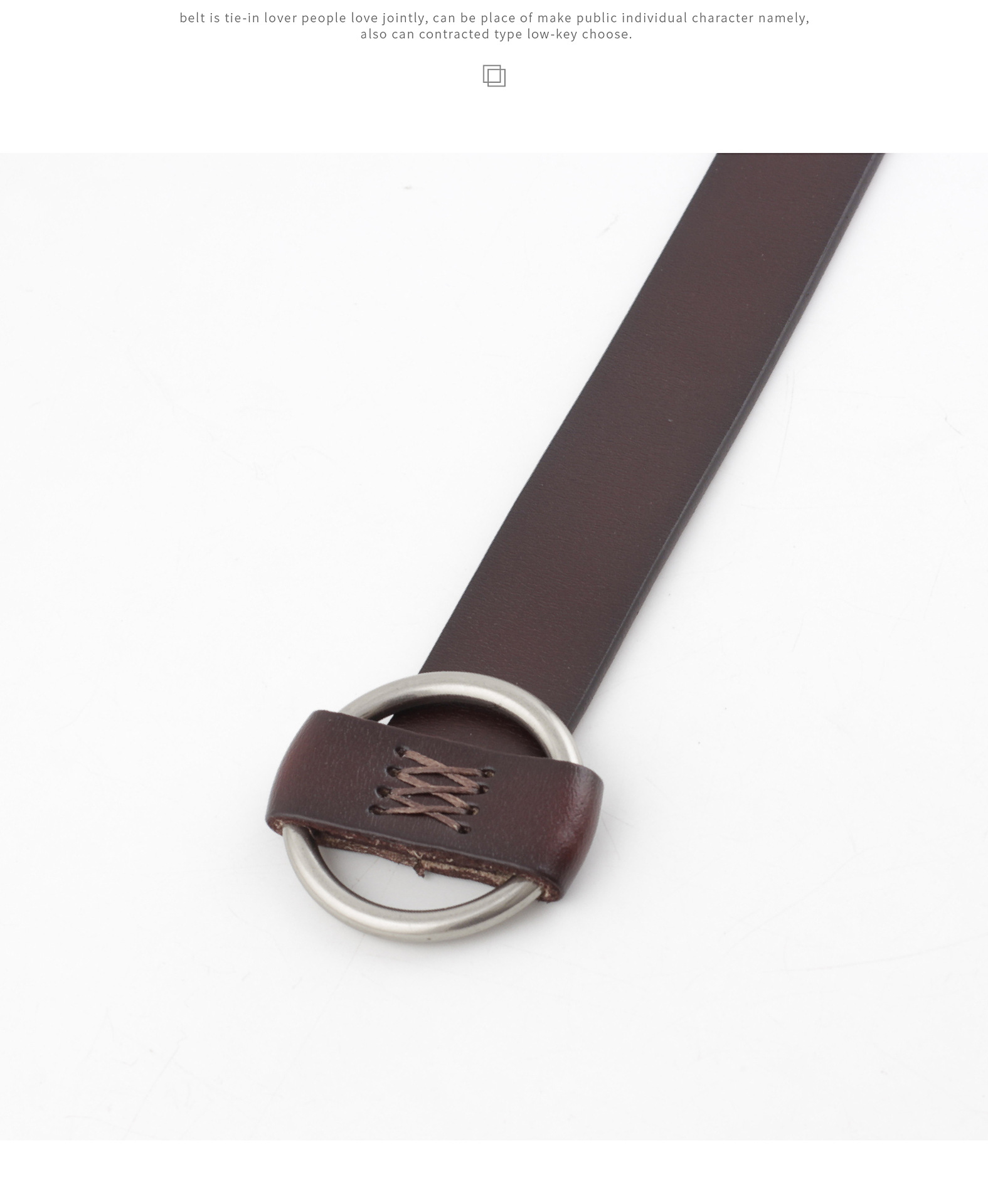 Needle-free Punch-free Leather Ladies Belt Casual Decorative Belt Fashion Cow Two-layer Belt Women display picture 9