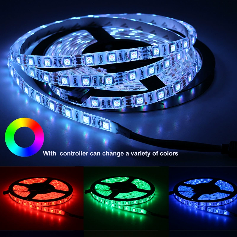 Прямой от завода DC12V5050LED лампы с титрацией клея и противодау цветное изменение 60 свет 2835RGB световая лента