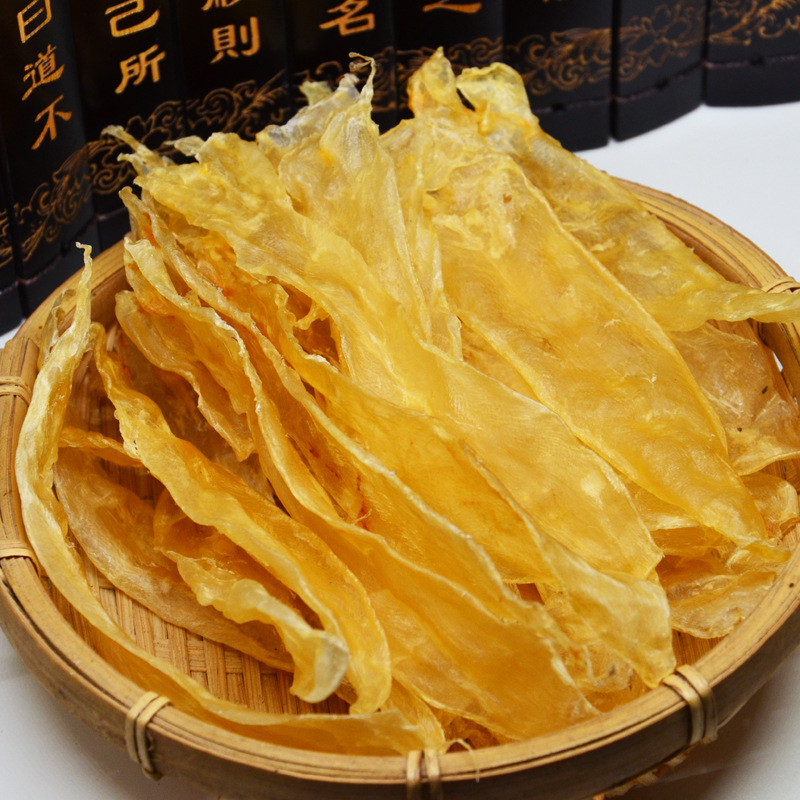 漁民自曬 扁狀花膠幹貨魚膠魚肚魚鳔壹級佐羅花膠大黃花膠條